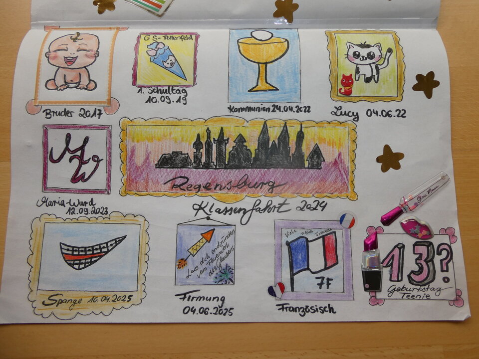 Beispiel einer Schülerarbeit im Religionsunterricht